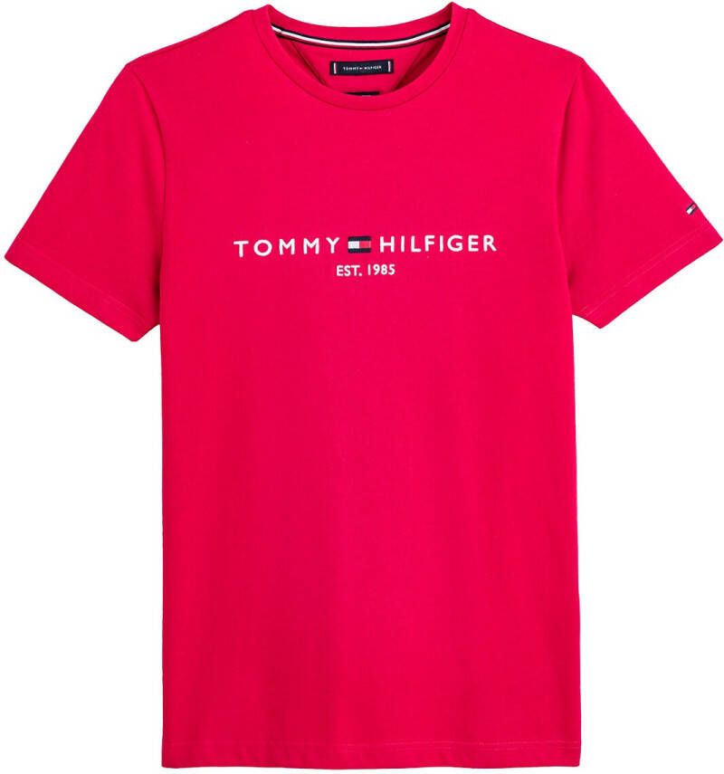 Tommy Hilfiger T shirt met ronde hals Tommy Logo