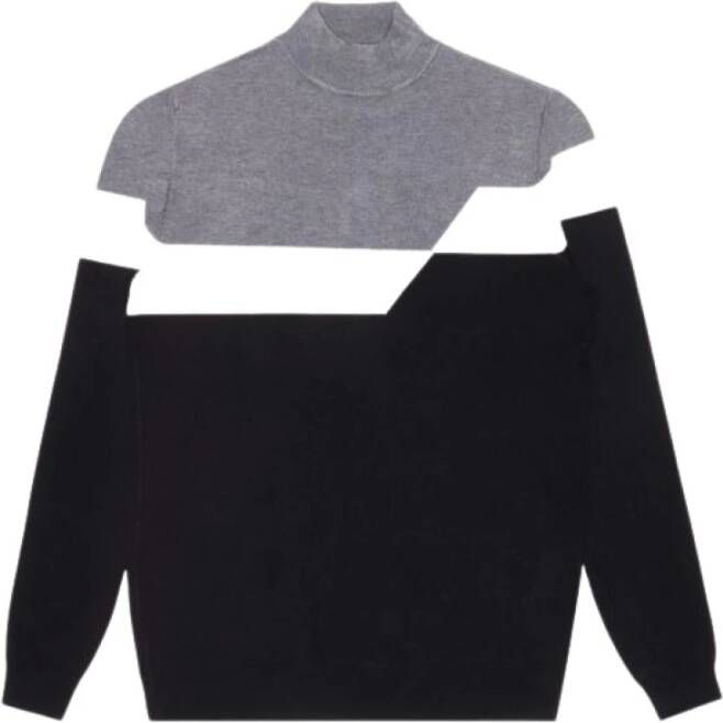 Antony Morato Trui Am Slim Fit Mockneck Knit , Zwart, Heren