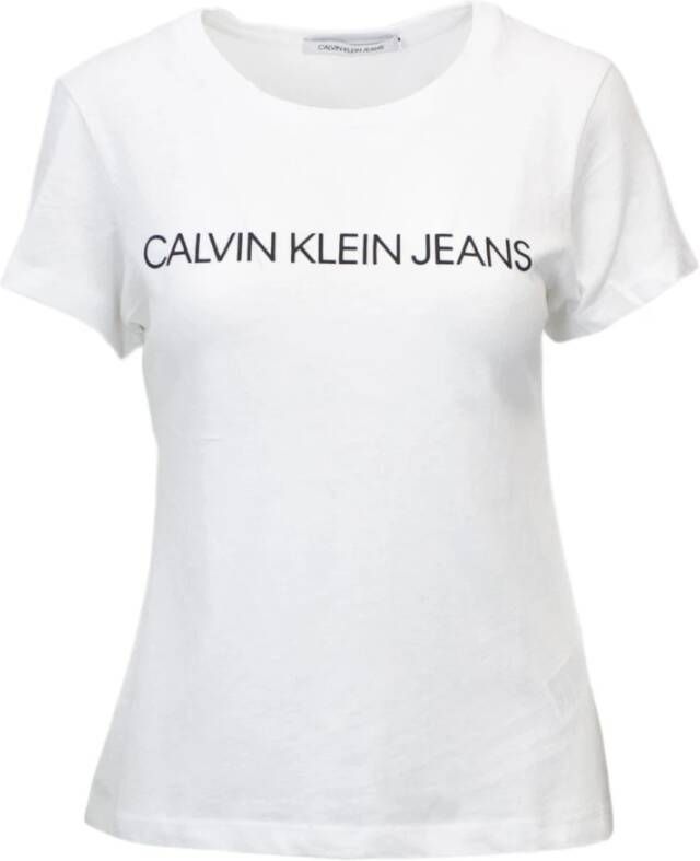 Calvin Klein T shirt CORE INSTITUTIONAL LOGO SLIM FIT TEE met logo opschrift