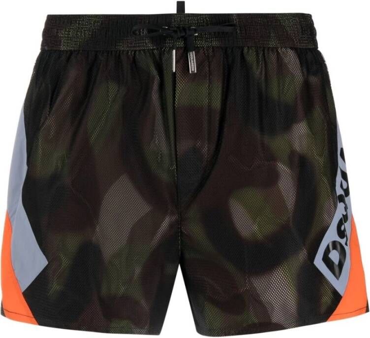 Dsquared2 Zwembroek D7B6T4120 308 , Groen, Heren