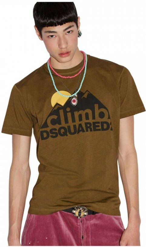 Dsquared2 T shirts , Groen, Heren