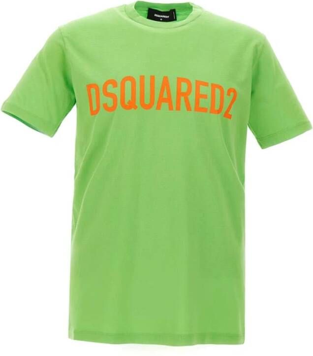Dsquared2 T shirts and Polos Green , Groen, Heren