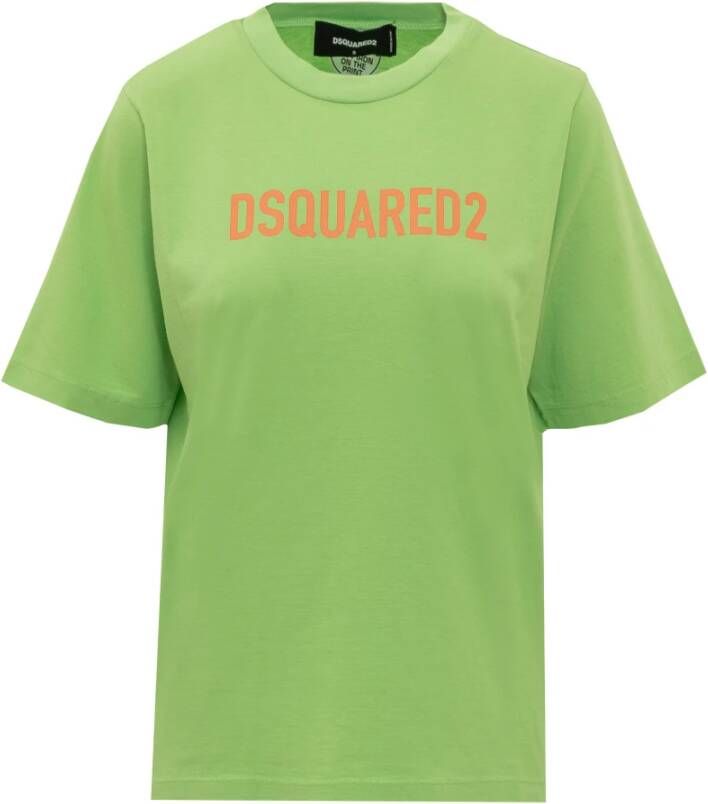 Dsquared2 T shirts Groen Dames