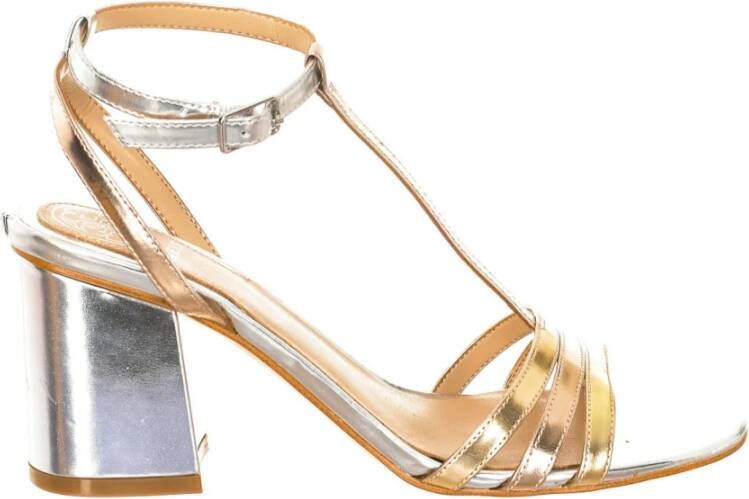 Guess Sandalen met hoge hakken , Geel, Dames