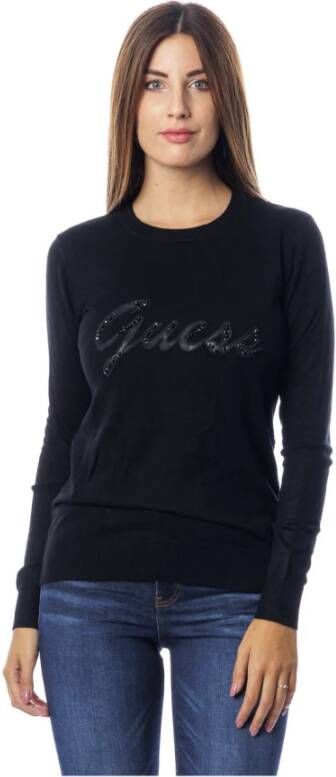 Guess Topje met lange mouwen , Zwart, Dames