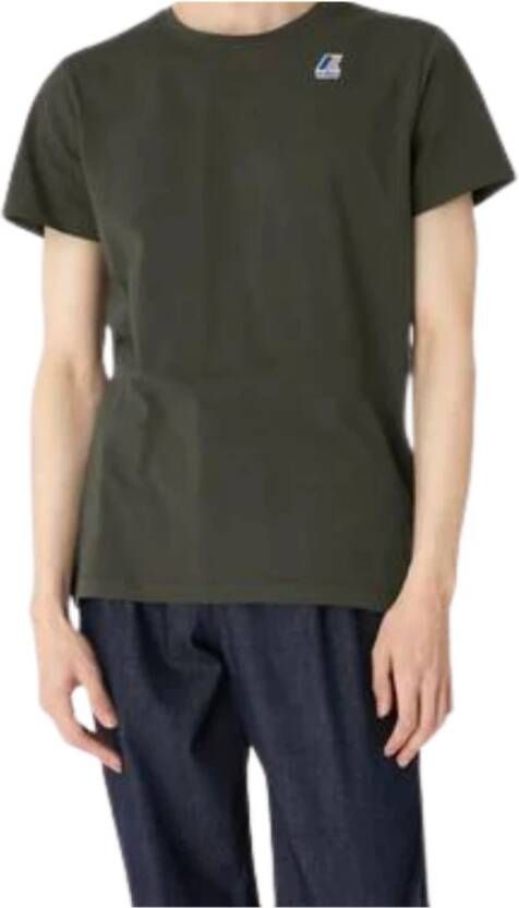 K-way K Way T shirts print Groen Heren