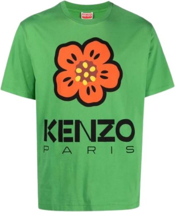 Kenzo T shirts and Polos Green , Groen, Heren
