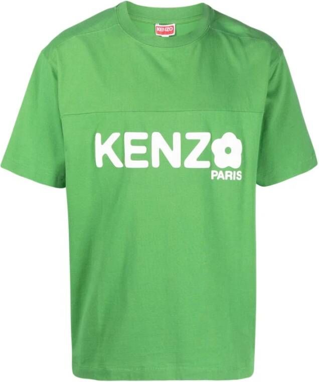 Kenzo T Shirts , Groen, Heren