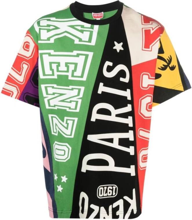 Kenzo T Shirts , Groen, Heren