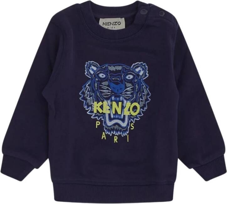 Kenzo Geborduurd logo sweatshirt , Blauw, Heren
