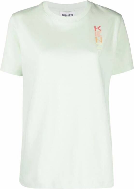 Kenzo Logo los t shirt , Groen, Dames