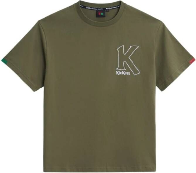 Kickers Big K T shirt , Groen, Unisex