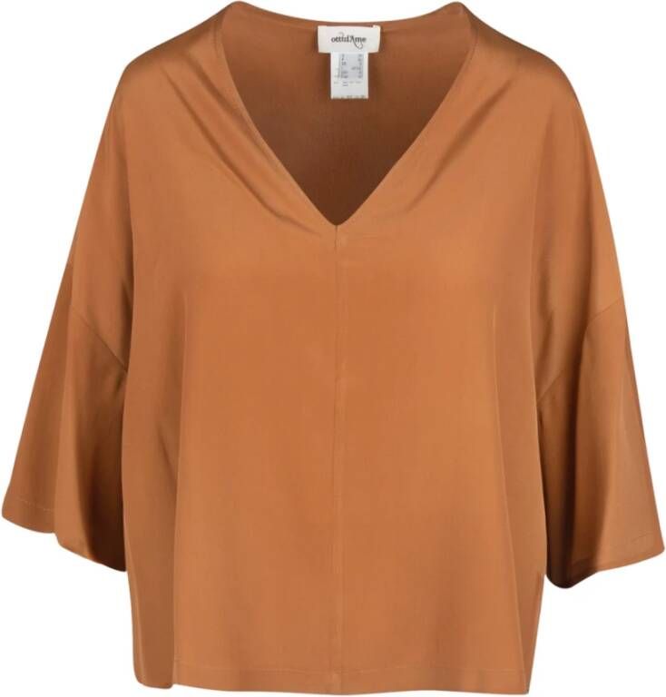 Ottod'Ame Blouses Bruin Dames