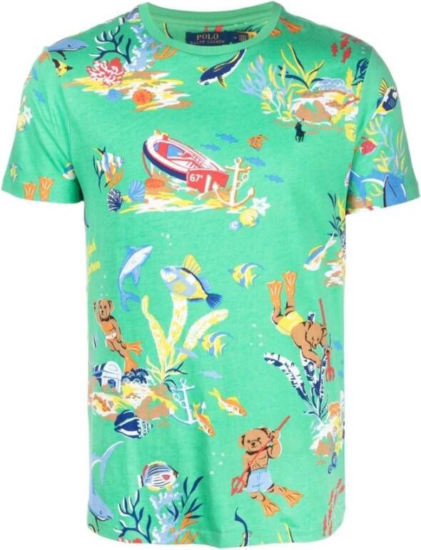 Ralph Lauren Shirts Groen Heren