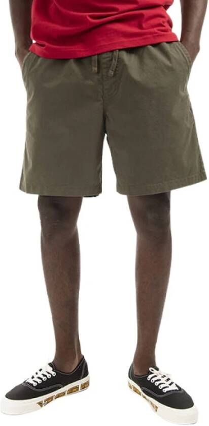 Vans Broeken Range Relaxed Elastic Short Groen