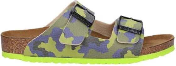 Birkenstock Kinderlijsten slippers , Groen, Heren