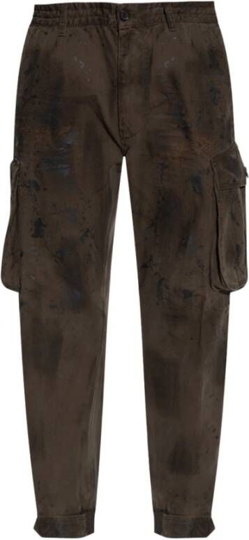 Dsquared2 Cargo trousers with patches , Groen, Heren