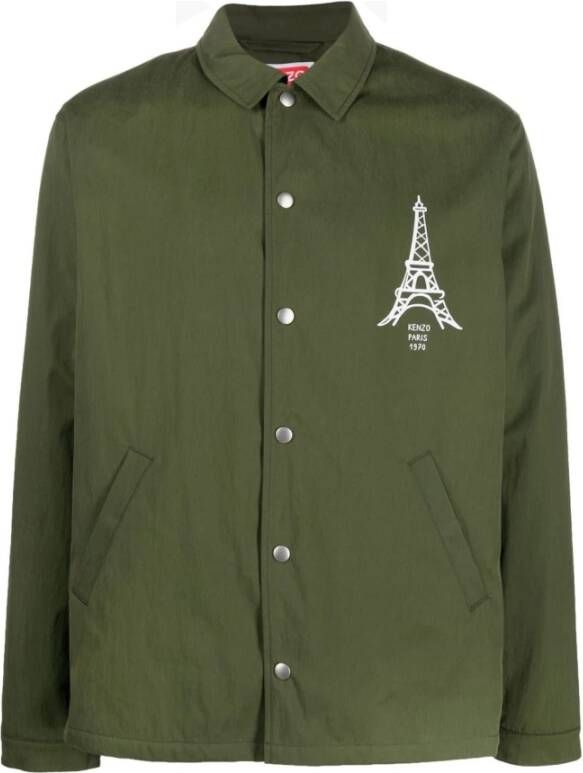 Kenzo Alledaagse t shirts , Groen, Heren