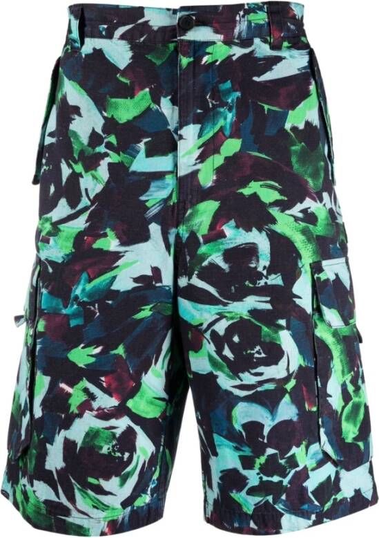 Kenzo Korte Broeken Groen Heren