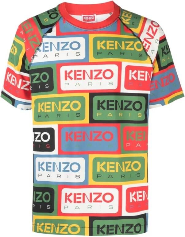 Kenzo T shirts and Polos Red , Rood, Heren