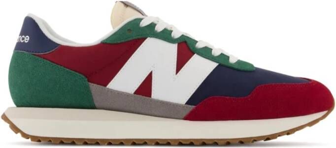New Balance 237 sneaker van leer met suède details