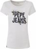 Pepe Jeans Shirt met korte mouwen BERNARDETTE met grote gebloemde logo print bij de borst online kopen