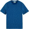 Scotch & Soda Shirt met ronde hals Mini printed regular fit T shirt in Organic Cotton online kopen