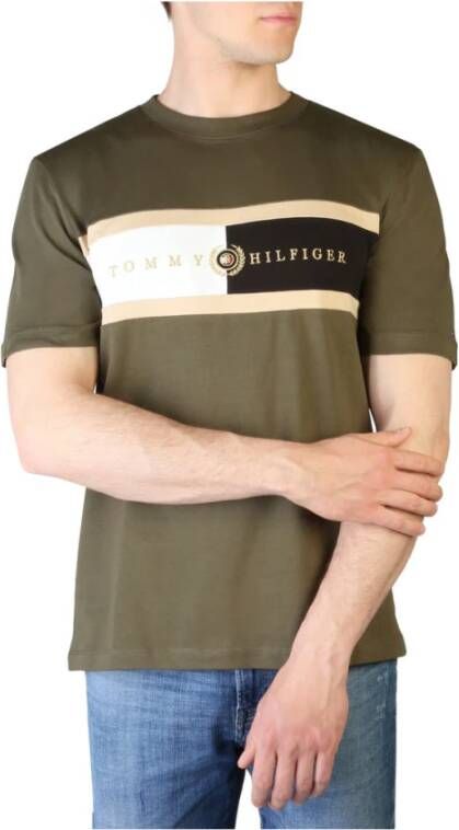 Tommy Hilfiger T shirt Mw0Mw25064 , Groen, Heren