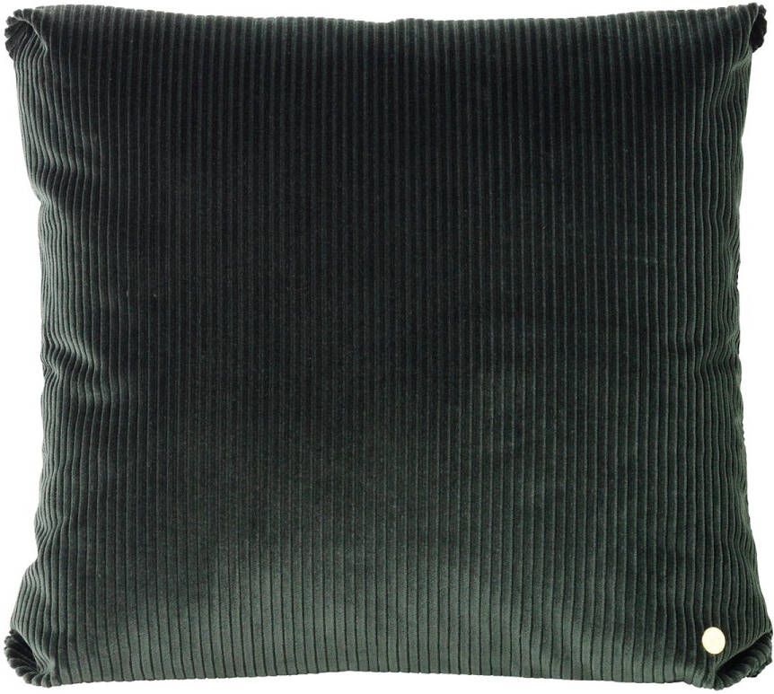 Ferm Living Corduroy Kussen 45x45 cm Groen