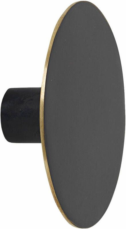 Ferm Living messing Wandhaak Large/Zwart