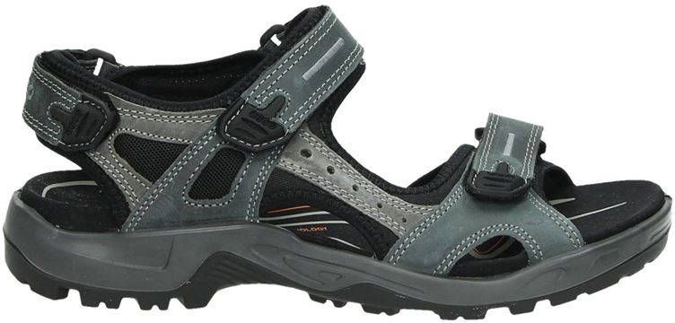 Ecco Offroad leren outdoor sandalen antraciet