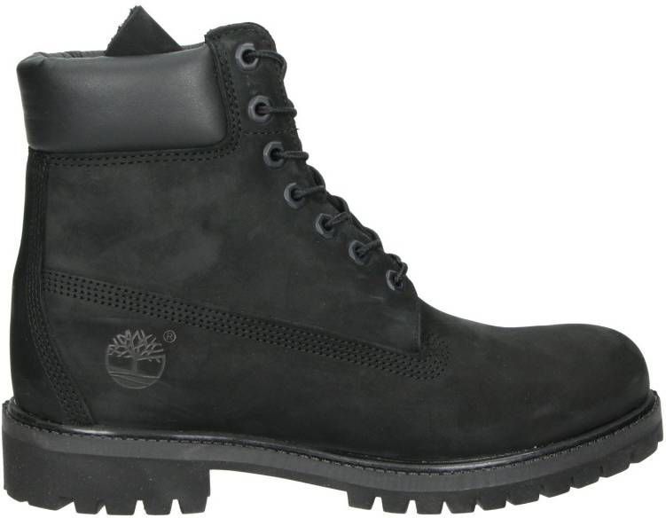 Timberland Premium Black Nubuck veterboots zwart