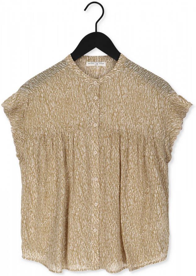 Circle Of Trust Khaki Blouse Brandi Blouse