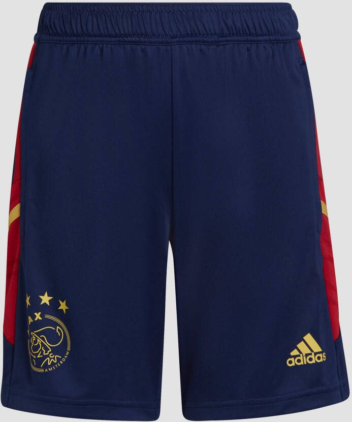 Adidas Kids adidas Ajax Trainingsbroekje 2022 2023 Kids Donkerblauw Donkerrood Goud