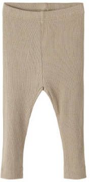 NAME IT BABY newborn baby skinny broek NBNKAB met biologisch katoen lichtgroen