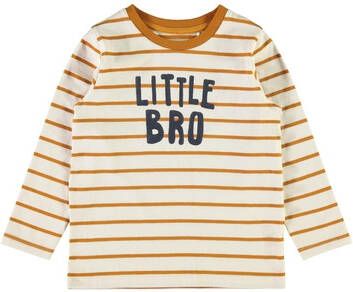 name it Long Sleeve Shirt Nmmlane White pet Grijs