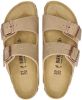 Birkenstock Arizona nubuck slippers beige online kopen
