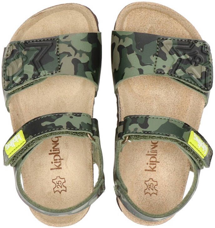 Kipling Nubbi 3 sandalen met camouflageprint