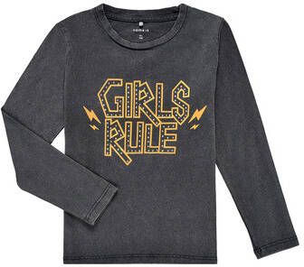 NAME IT KIDS longsleeve NKFNEBEL van biologisch katoen zwart