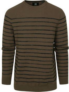 Petrol Industries Sweater Trui Streep Donkergroen
