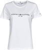 Tommy Hilfiger Shirt met ronde hals HERITAGE HILFIGER C NK REG TEE met geborduurd lineair logo opschrift online kopen