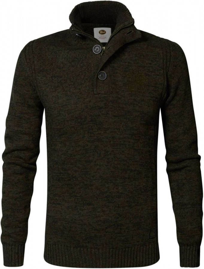 Petrol Trui Mocker Donkergroen , Groen, Heren