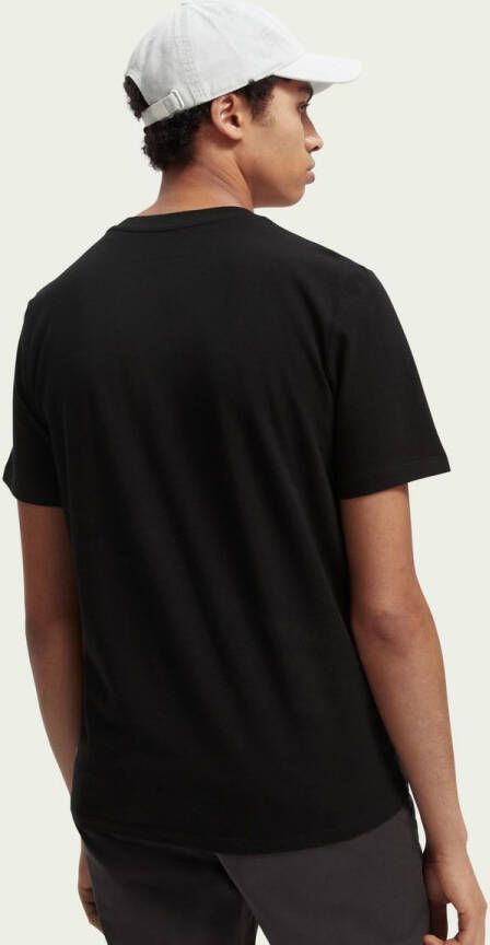 Scotch & Soda basic T shirt met biologisch katoen black