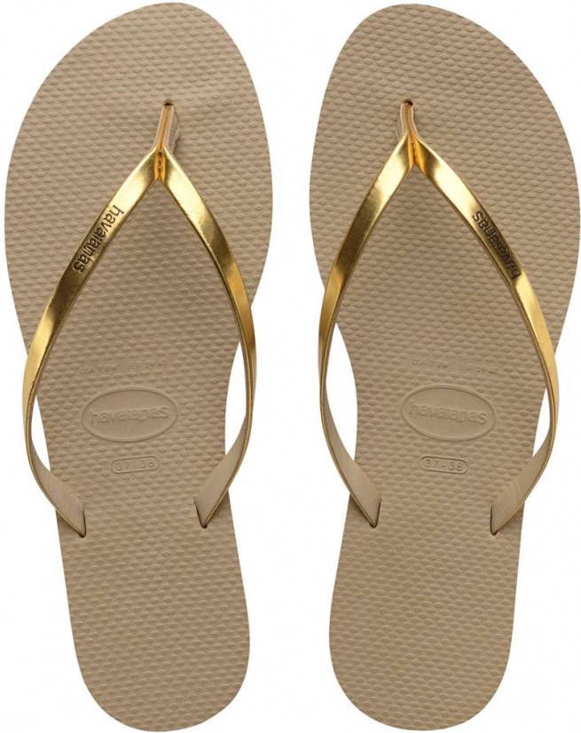 Havaianas Teenslippers YOU METALLIC met fijne metallic riempjes