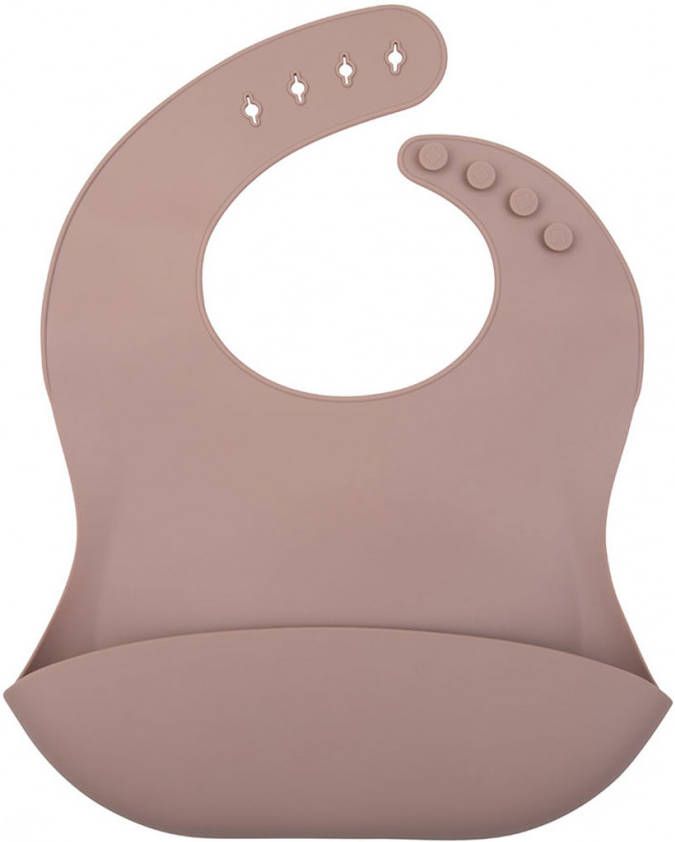 Little Indians Baby Accessoires Silicon Bib Bruin