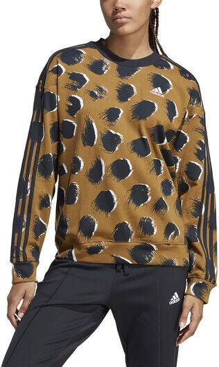 adidas Essentials 3 Stripes Animal Print Dames Sweater