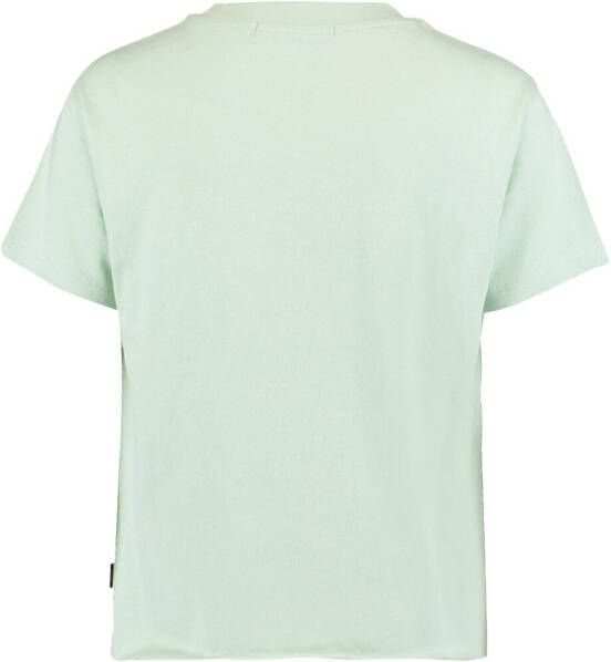 America Today Junior T shirt Elvy USA Jr met tekst mintgroen/wit