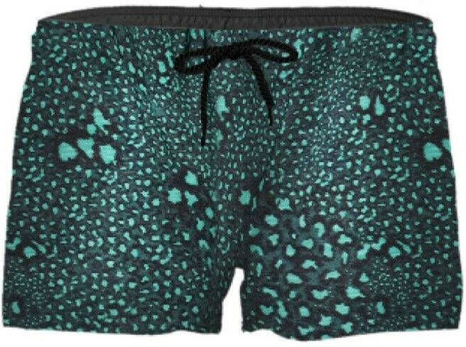 Brunotti strandshort met all over print groen