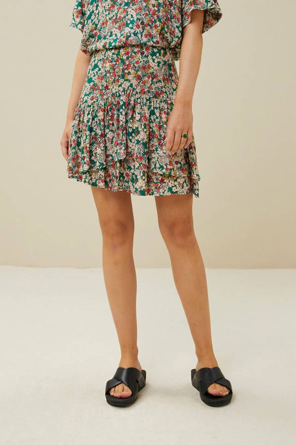 By Bar Amsterdam 22218106 elena poppy green skirt