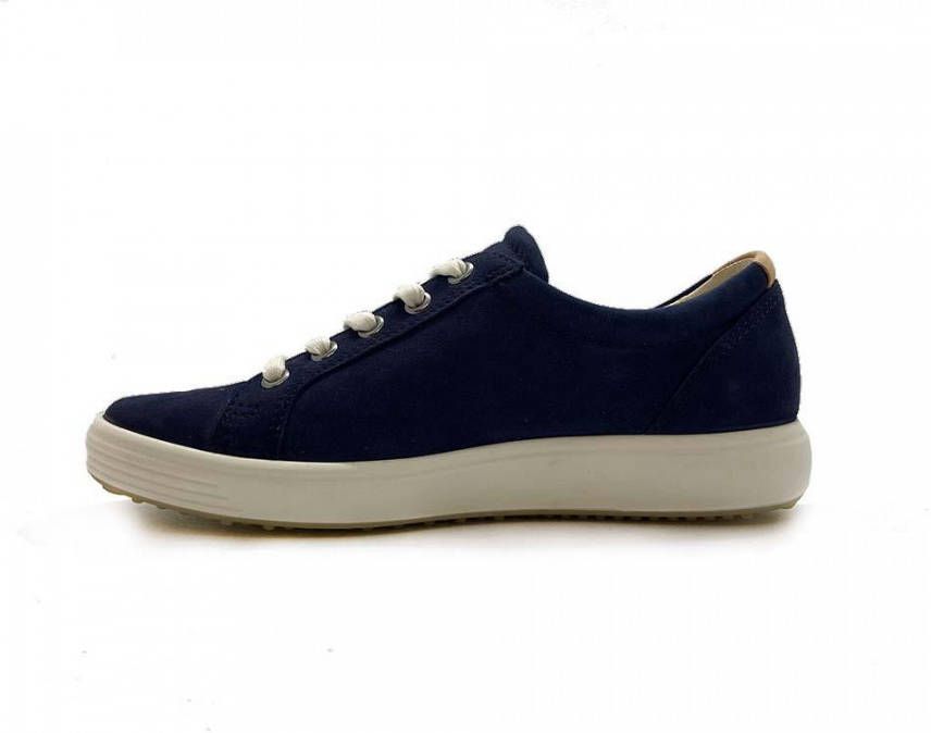 Ecco Blauwe Veterschoenen Soft 7